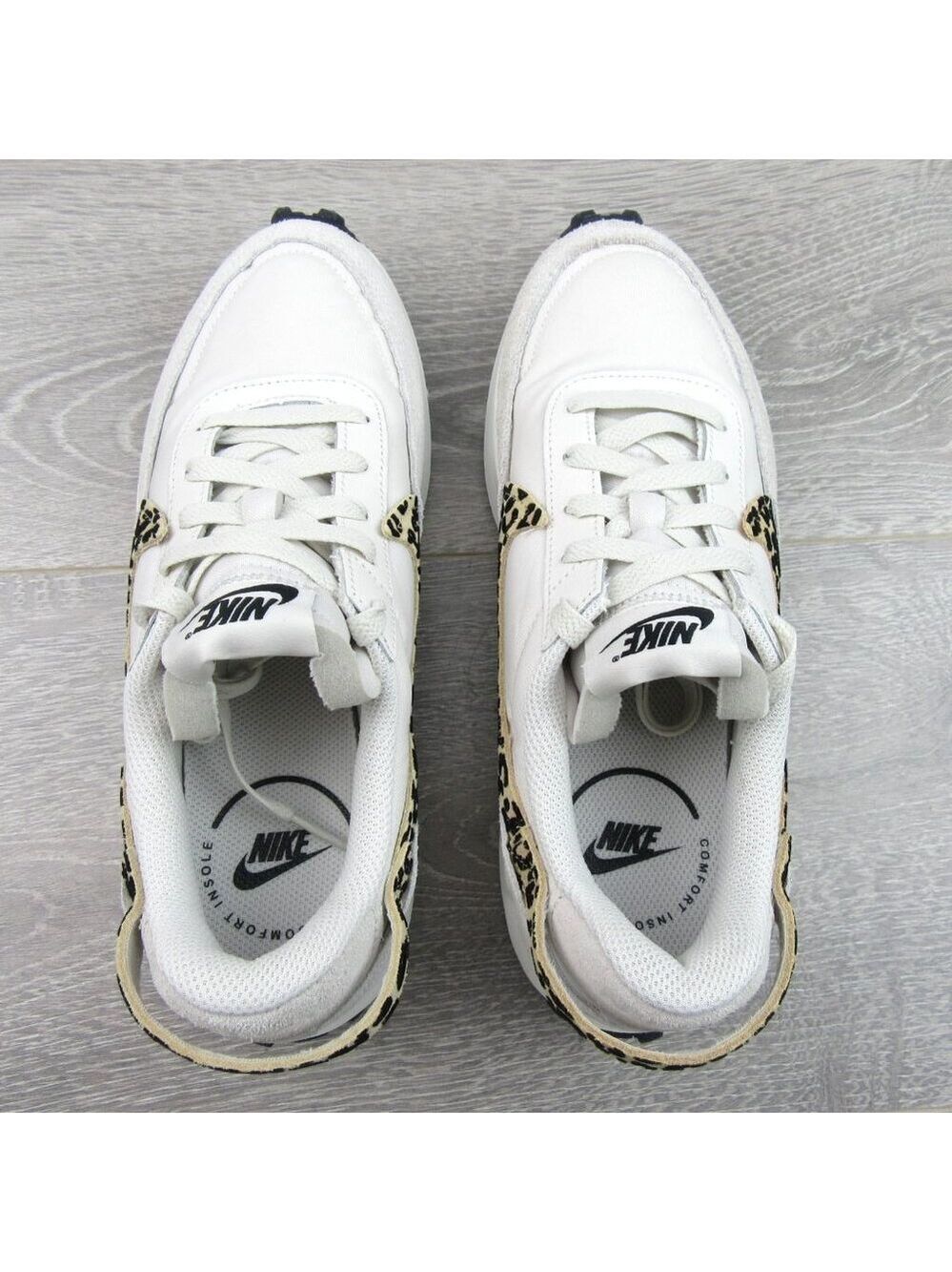 Nike Waffle Debut Leopard Women's Size 7 Phantom White Sneakers NEW - Picture 10 of 12